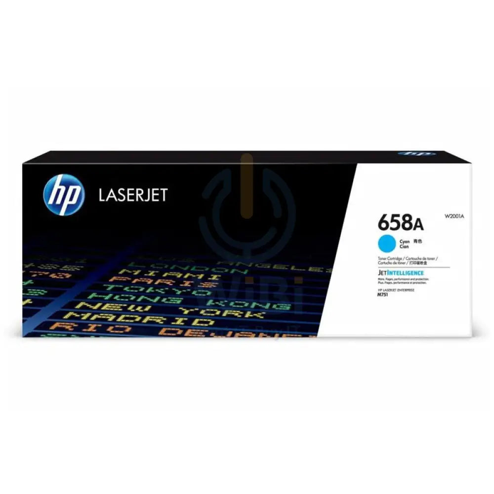 HP 658A Cyan Original LaserJet Toner Cartridge - 6000 Pages / Cyan Color / Toner Cartridge Accessories > Printers &