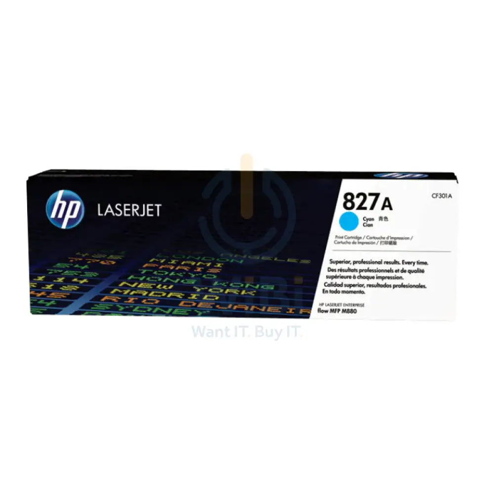 HP 827A Cyan Color - 32K Pages / Cyan Color / Toner Cartridge Accessories > Printers & Scanners > Printers > Consumables