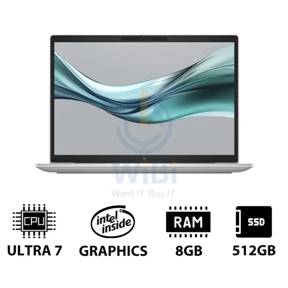 إتش بي إليت بوك 630 G11 - 13.3 بوصة WUXGA / ألترا 7 155U / 8 جيجابايت / 512 جيجابايت (NVMe م.2 إس إس دي) / دوس (بدون نظام تشغيل) / ضمان سنة / فضي