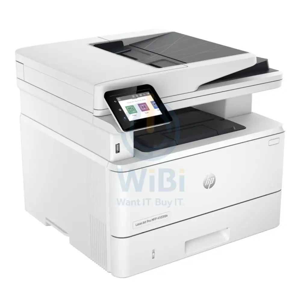 إتش بي ليزر جت برو طابعة متعددة الوظائف MFP 4103fdn - 40 صفحة في الدقيقة / 1200 نقطة في الدقيقة / A4 / يو اس بي / شبكة محلية / فاكس / أحادية اللون ليزر - طابعة الطابعات والماسحات الضوئية >