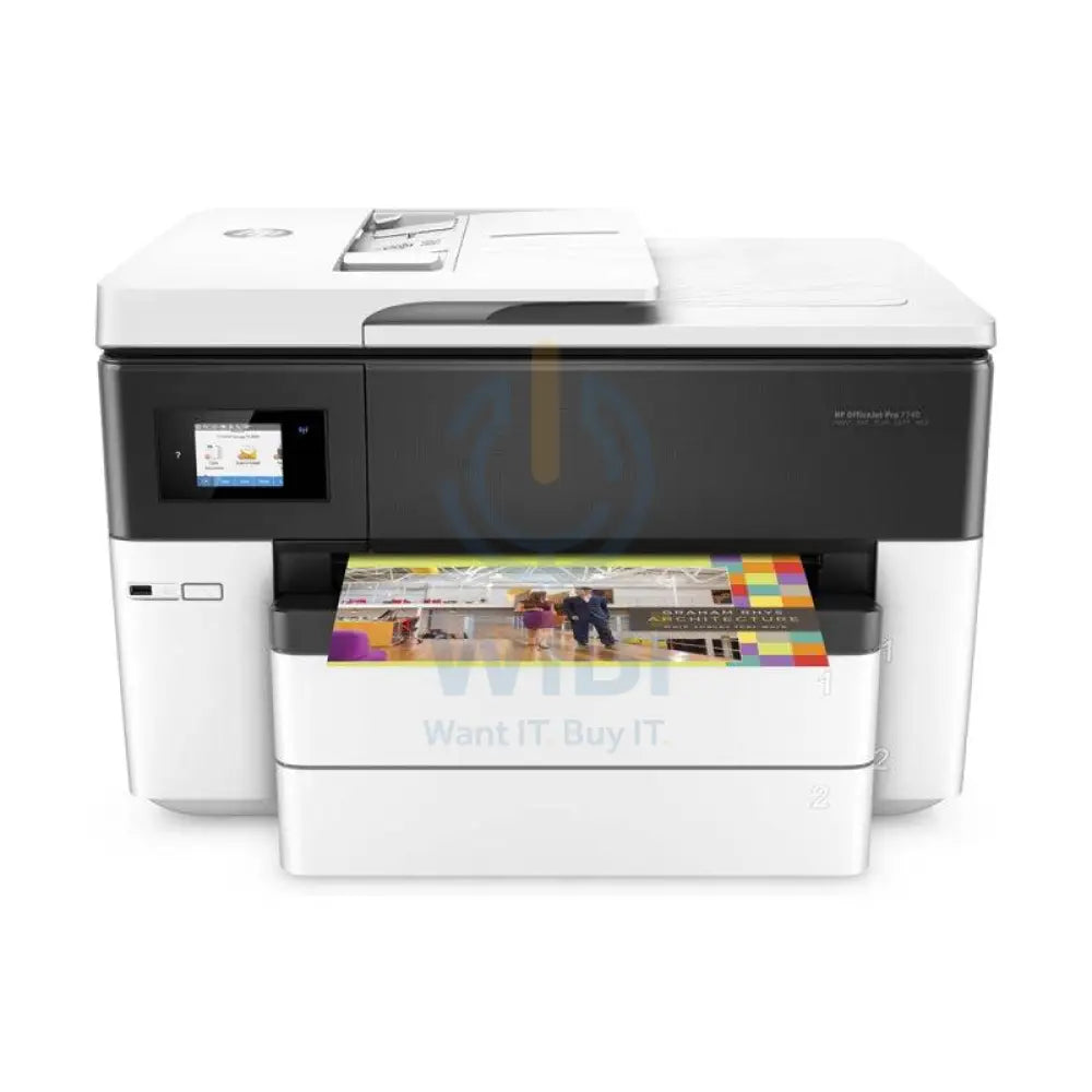 HP OfficeJet Pro 7740 AIO - 22ppm / 4800dpi / A3 / USB / LAN / Wi-Fi / FAX / Color Inkjet - Printer