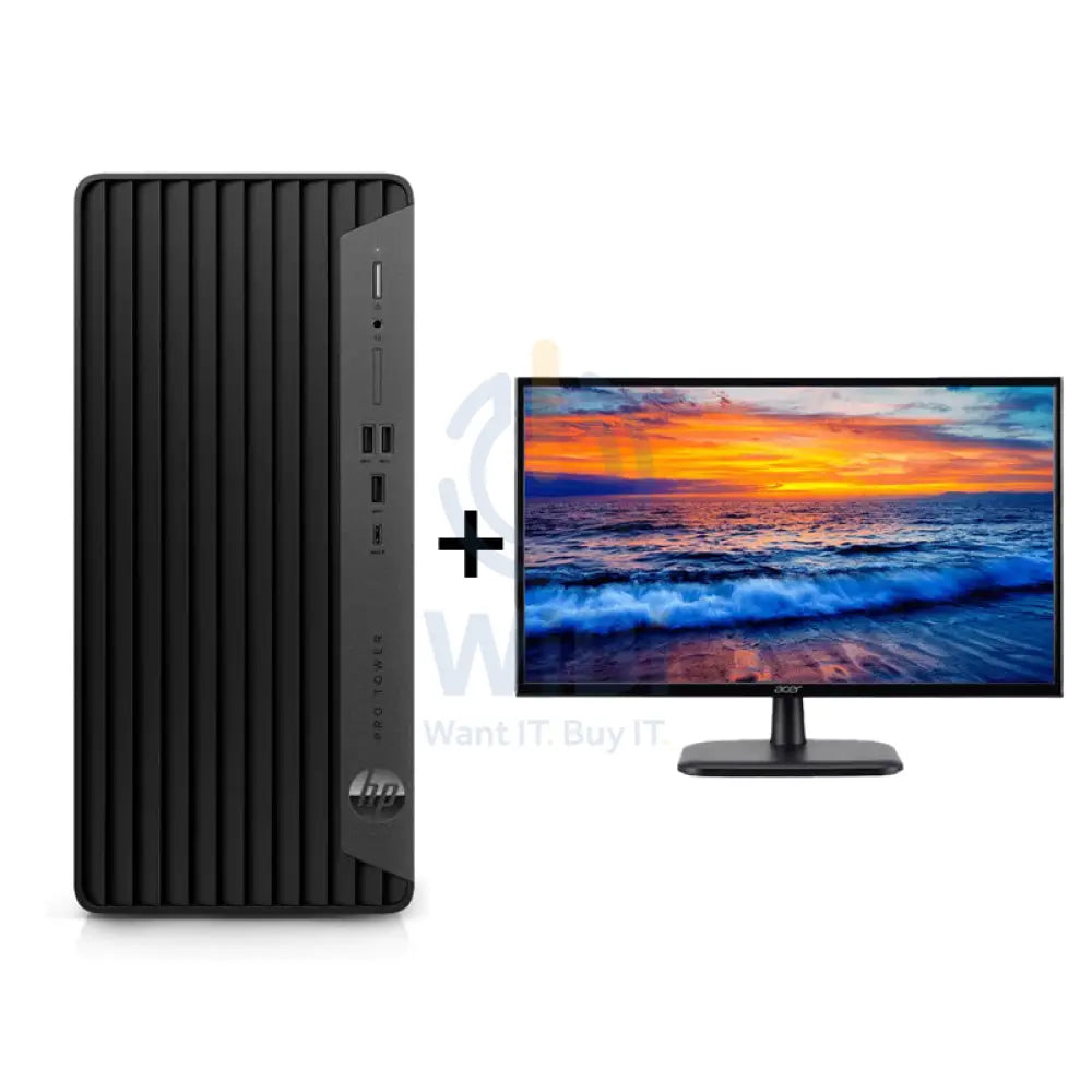 HP Pro 400 G9 Tower - i7-14700 / vPro / 8GB / 512GB (NVMe M.2 SSD) / DOS (Without OS) / 1YW - Desktop + Acer - 21.5’’