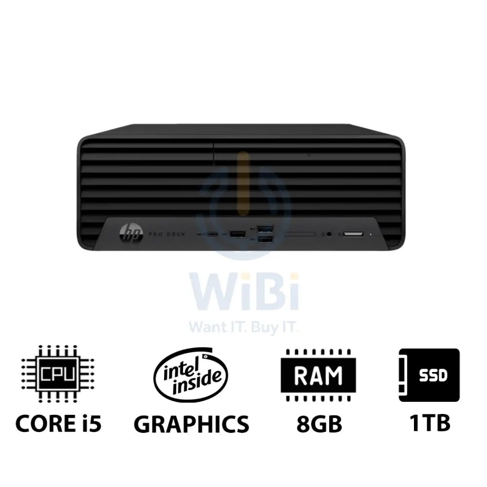 HP Pro SFF 400 G9 - i5 / 8GB / 1TB (NVMe M.2 SSD) / DOS (Without OS) / 1YW - Desktop Desktop & All-In-One PCs > Desktop