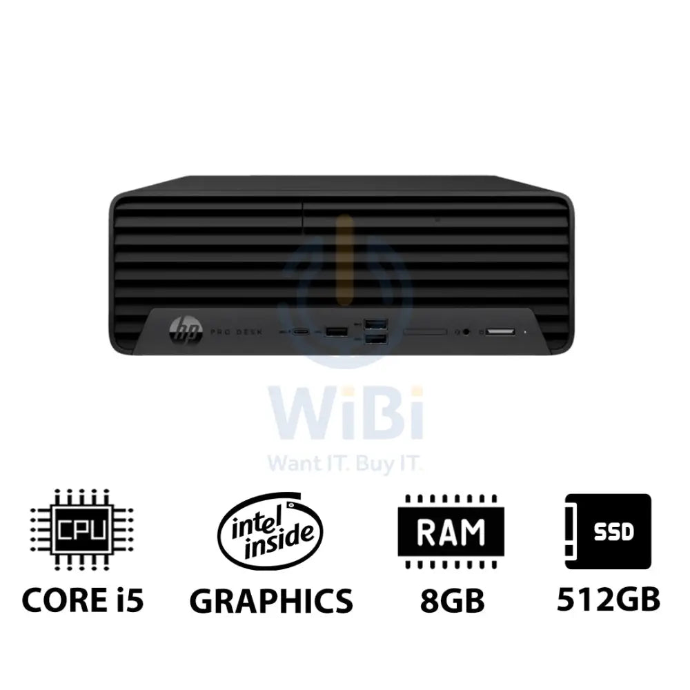 HP Pro SFF 400 G9 - i5 / 8GB / 512GB (NVMe M.2 SSD) / Win 11 Pro / 1YW - Desktop Desktop & All-In-One PCs > Desktop PCs
