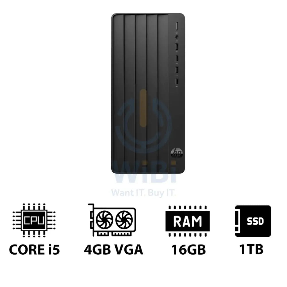 HP Pro Tower 290 G9 - i5-13500 / 16GB / 1TB (NVMe M.2 SSD) / 4GB VGA / DOS (Without OS) / 1YW - Desktop Desktop &