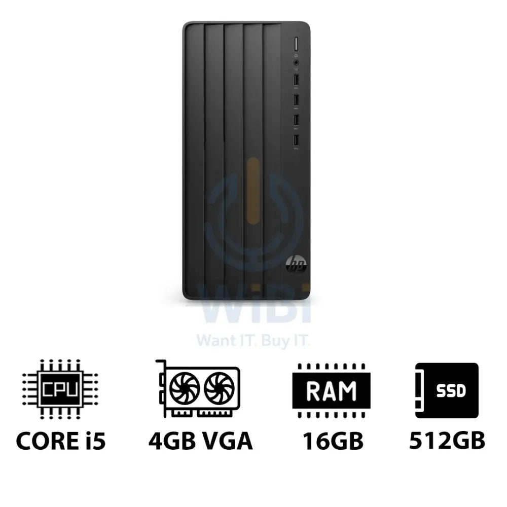 HP Pro Tower 290 G9 - i5-13500 / 16GB / 512GB (NVMe M.2 SSD) / 4GB VGA / DOS (Without OS) / 1YW - Desktop Desktop &