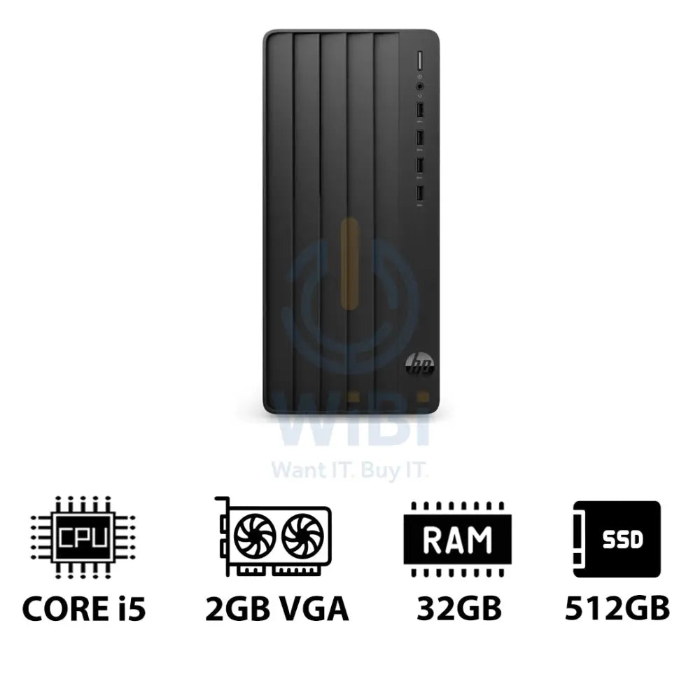 HP Pro Tower 290 G9 - i5-13500 / 32GB / 512GB (NVMe M.2 SSD) / 2GB VGA / DOS (Without OS) / 1YW - Desktop Desktop &