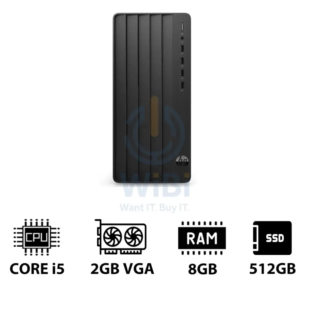 HP Pro Tower 290 G9 - i5-13500 / 8GB / 512GB (NVMe M.2 SSD) / 2GB VGA / DOS (Without OS) / 1YW - Desktop Desktop &