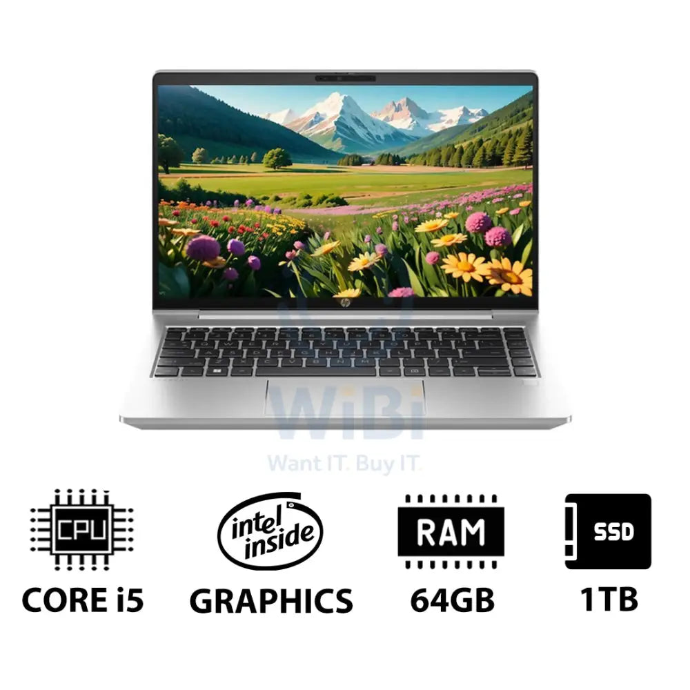 HP ProBook 440 G10 - 14.0’’ FHD / i5 / 64GB / 1TB (NVMe M.2 SSD) / DOS (Without OS) / 1YW - Laptop Laptops