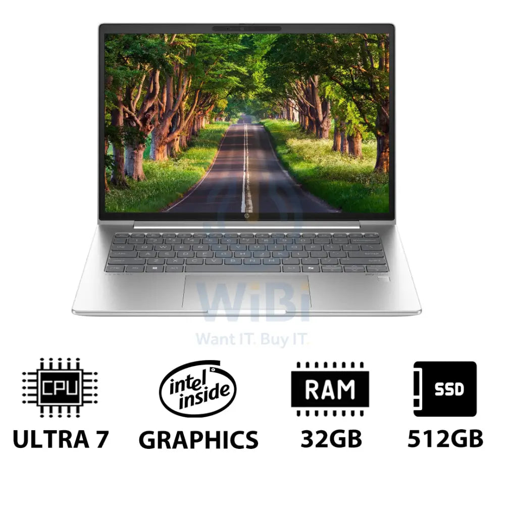 HP ProBook 440 G11 - 14’’ WUXGA / Ultra 7 155U / 32GB / 512GB (NVMe M.2 SSD) / DOS (Without OS) / 1YW / Pike silver