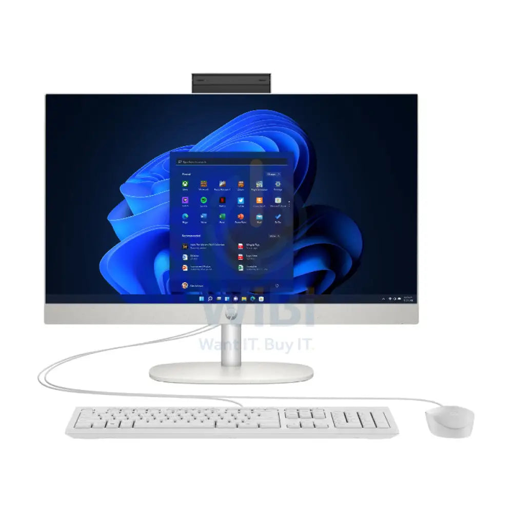 HP ProOne 240 G10 AIO - i7 / 8GB / 512GB (NVMe M.2 SSD) / 23.8’’ FHD Non-Touch / Win 11 Pro / 1YW / White - Desktop