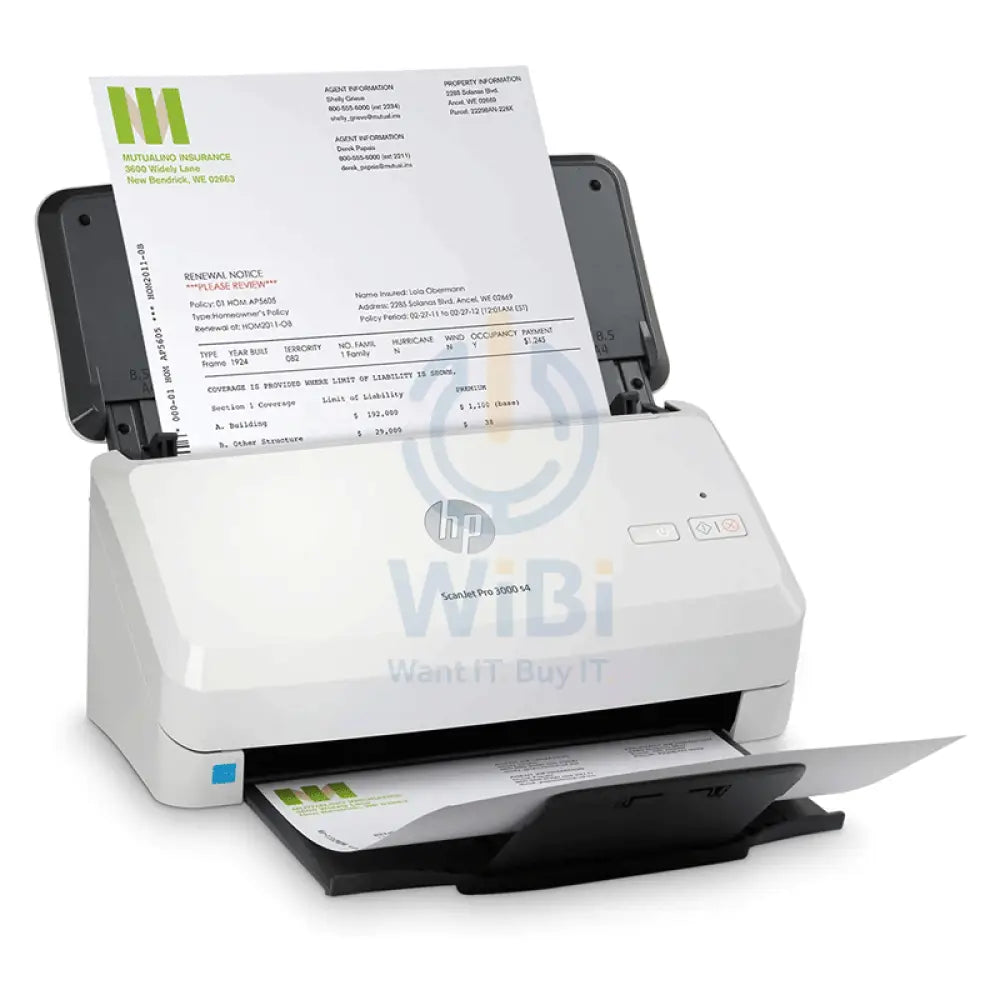 HP Scanjet Pro 3000 s4 - 40ppm / 600dpi / A4 / USB / Sheetfed ADF Scanner