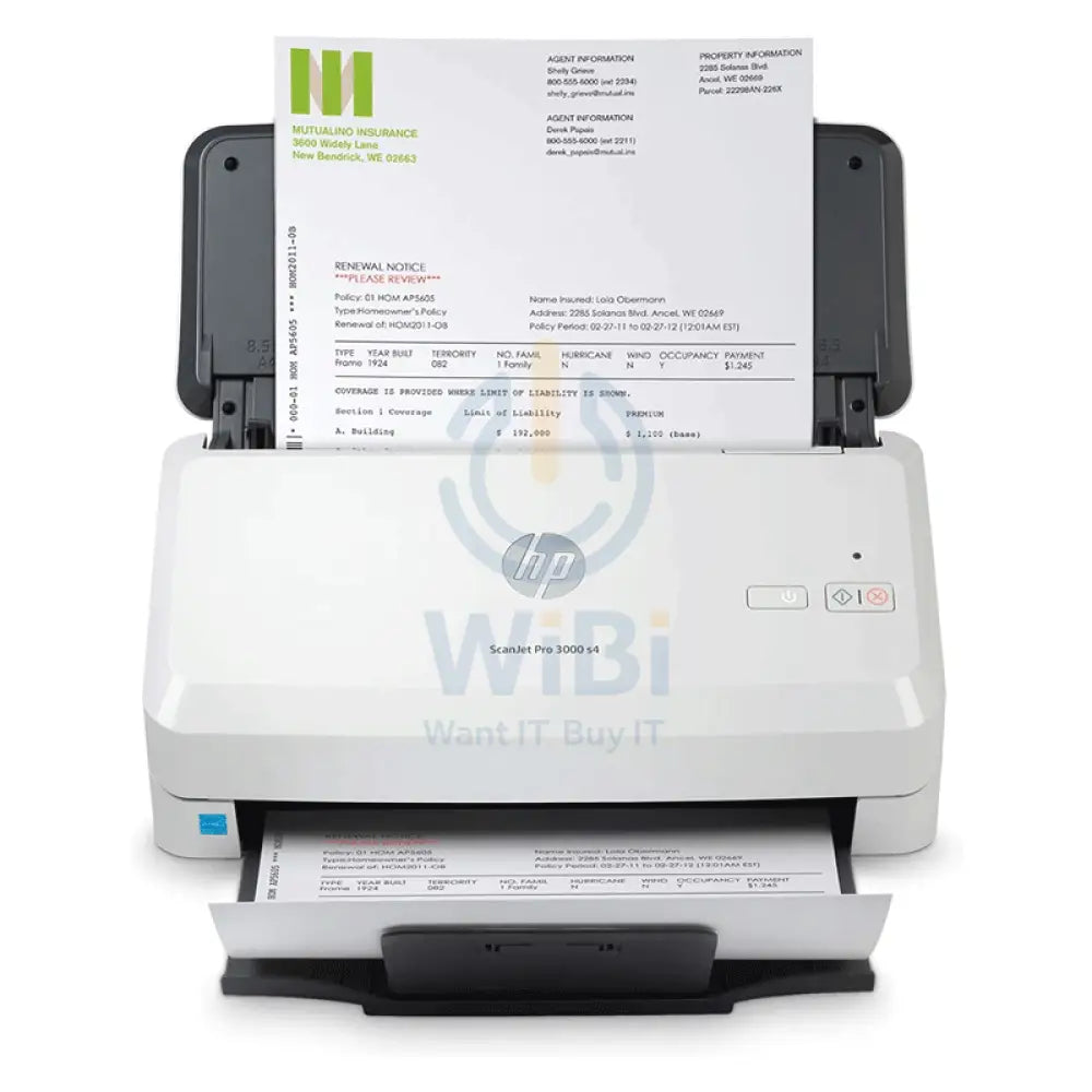 HP Scanjet Pro 3000 s4 - 40ppm / 600dpi / A4 / USB / Sheetfed ADF Scanner