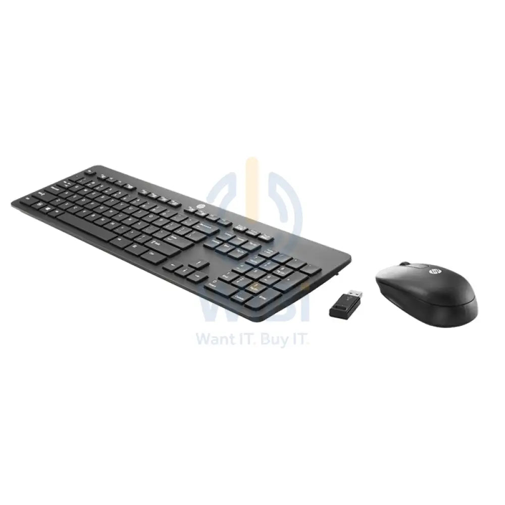 HP Slim Wireless Keyboard and Mouse - Wireless / Arabic/English / Black - Keyboard & Mouse Combo Accessories > Keyboard