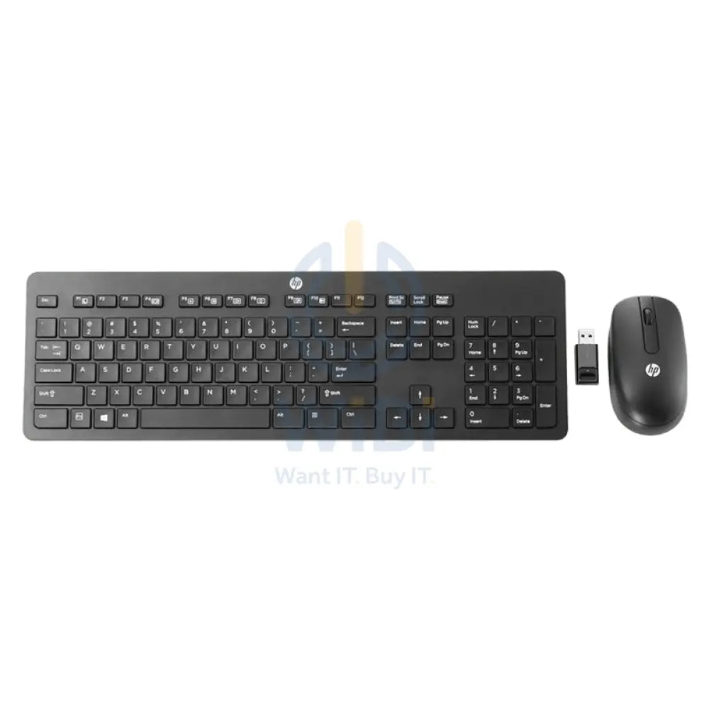 HP Slim Wireless Keyboard and Mouse - Wireless / Arabic/English / Black - Keyboard & Mouse Combo Accessories > Keyboard