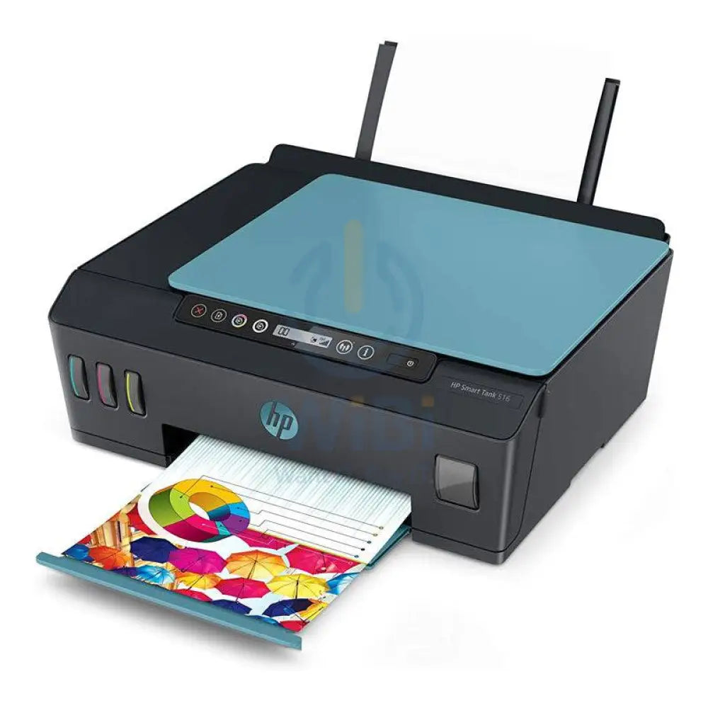 إتش بي ذكي خزان 516 لاسلكي الكل في واحد - 11 صفحة في الدقيقة / 4800 نقطة في البوصة / A4 / يو اس بي / واي-فاي / بلوتوث / لون نافثة للحبر - طابعة