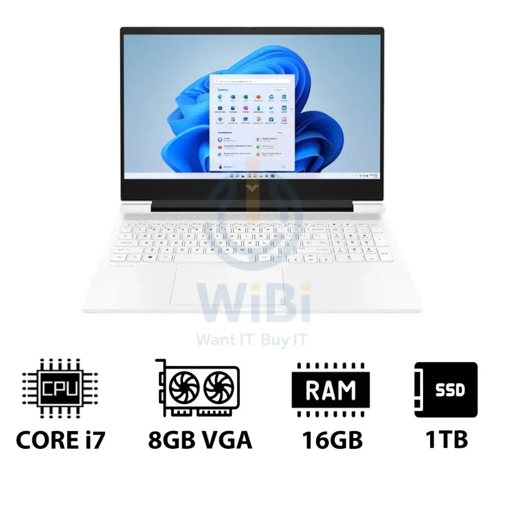 إتش بي فيكتوس الألعاب لابتوب 16-R1050NE - 16.1 بوصة FHD / آي 7 / 16 جيجابايت / 16 جيجابايت / 1 تيرابايت (NVMe م.2 إس إس دي) / RTX 4070 8 جيجابايت في جي إيه / ويندوز 11 برو ويندوز 11 / ضمان سنة
