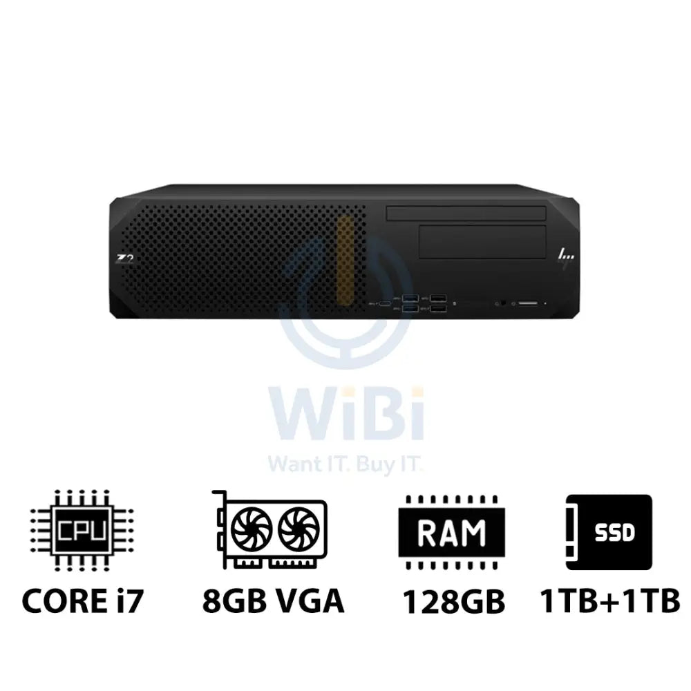 HP Z2 G9 SFF Workstation - i7-13700K 3.40GHz / 16-Cores / 128GB / 1TB + 1TB (NVMe M.2 SSD) / T1000 8GB VGA / Win 11 Pro