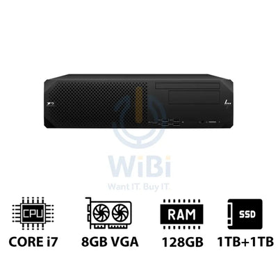 HP Z2 G9 SFF Workstation - i7-13700K 3.40GHz / 16-Cores / 128GB / 1TB + 1TB (NVMe M.2 SSD) / T1000 8GB VGA / Win 11 Pro