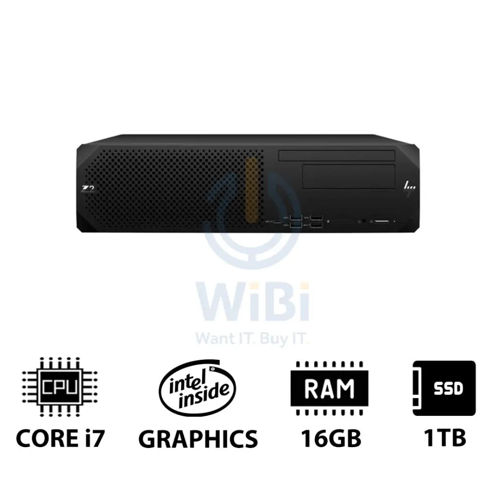 HP Z2 G9 SFF Workstation - i7-13700K 3.40GHz / 16-Cores / 16GB / 1TB (NVMe M.2 SSD) / Win 11 Pro / 3YW Server &