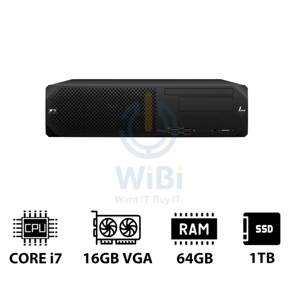 HP Z2 G9 SFF Workstation - i7-13700K 3.40GHz / 16-Cores / 64GB / 1TB (NVMe M.2 SSD) / RTX 2000 Ada 16GB VGA / Win 11