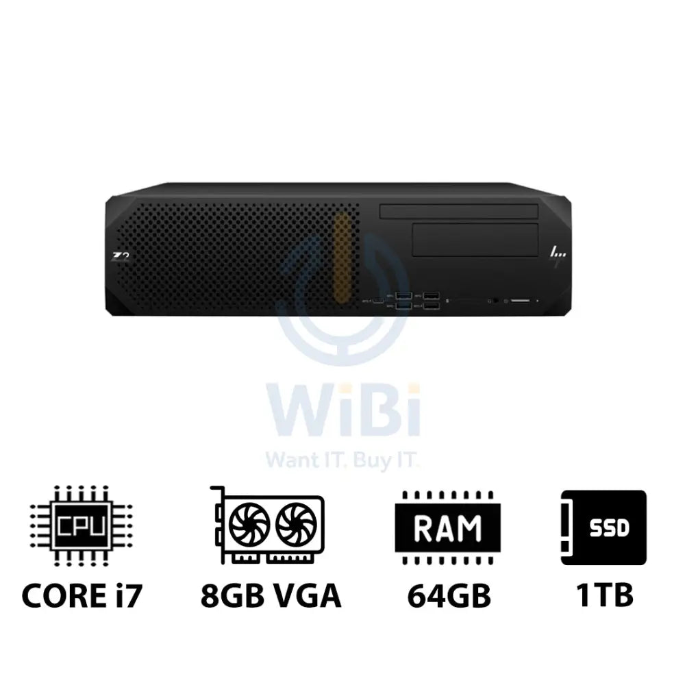 HP Z2 G9 SFF Workstation - i7-13700K 3.40GHz / 16-Cores / 64GB / 1TB (NVMe M.2 SSD) / T1000 8GB VGA / Win 11 Pro / 3YW