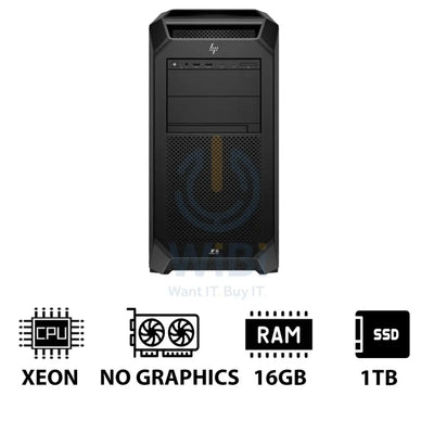 HP Z8 G5 Workstation - Xeon-2.0GHz / 12-Cores / 16GB / 1TB (NVMe M.2 SSD) / DOS (Without OS) / 3YW (Without Graphics)