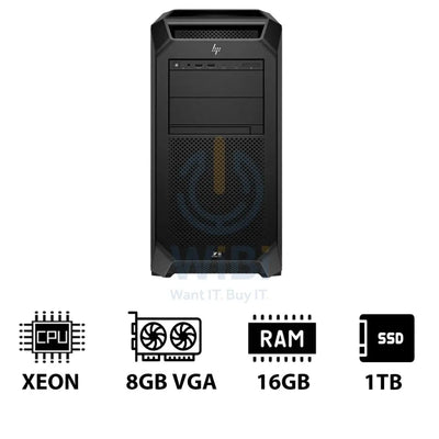 HP Z8 G5 Workstation - Xeon-2.0GHz / 12-Cores / 16GB / 1TB (NVMe M.2 SSD) / T1000 8GB VGA / Win 11 Pro / 3YW Server &