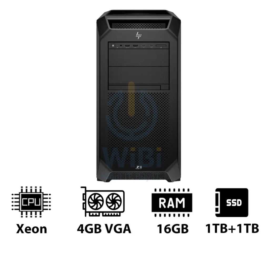 HP Z8 G5 Workstation - Xeon-2.0GHz / 12-Cores / 16GB / 1TB + 1TB (NVMe M.2 SSD) / T400 4GB VGA / DOS (Without OS) / 3YW