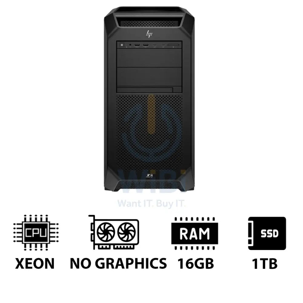 HP Z8 G5 Workstation - Xeon-2.0GHz / 12-Cores / 16GB / 1TB (NVMe M.2 SSD) / Win 11 Pro / 3YW (Without Graphics) Server