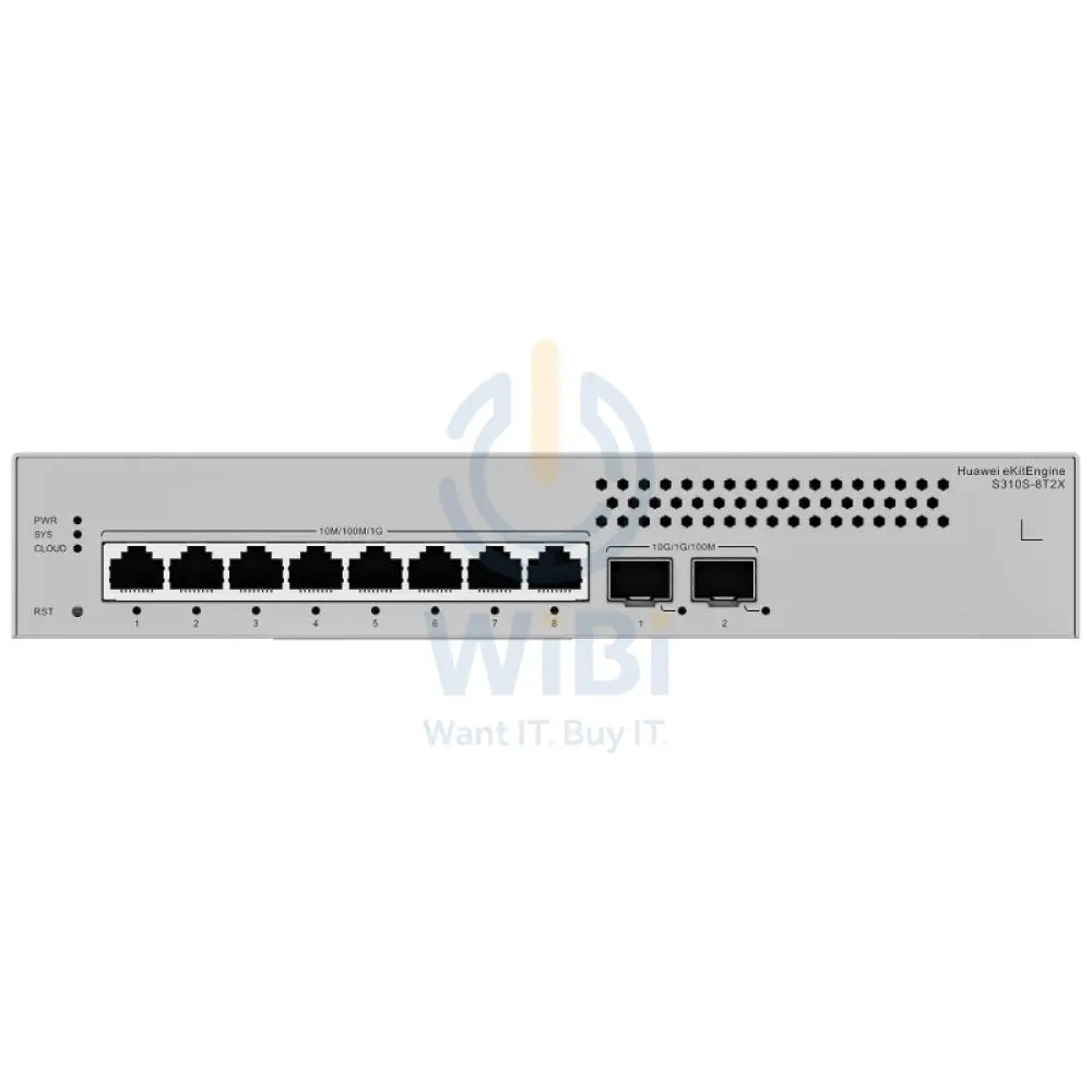 Huawei eKitEngine S310S-8T2X Switch - 56 Gbit/s / 10G SFP + / GE RJ45 - Switch Networking Products > Switches