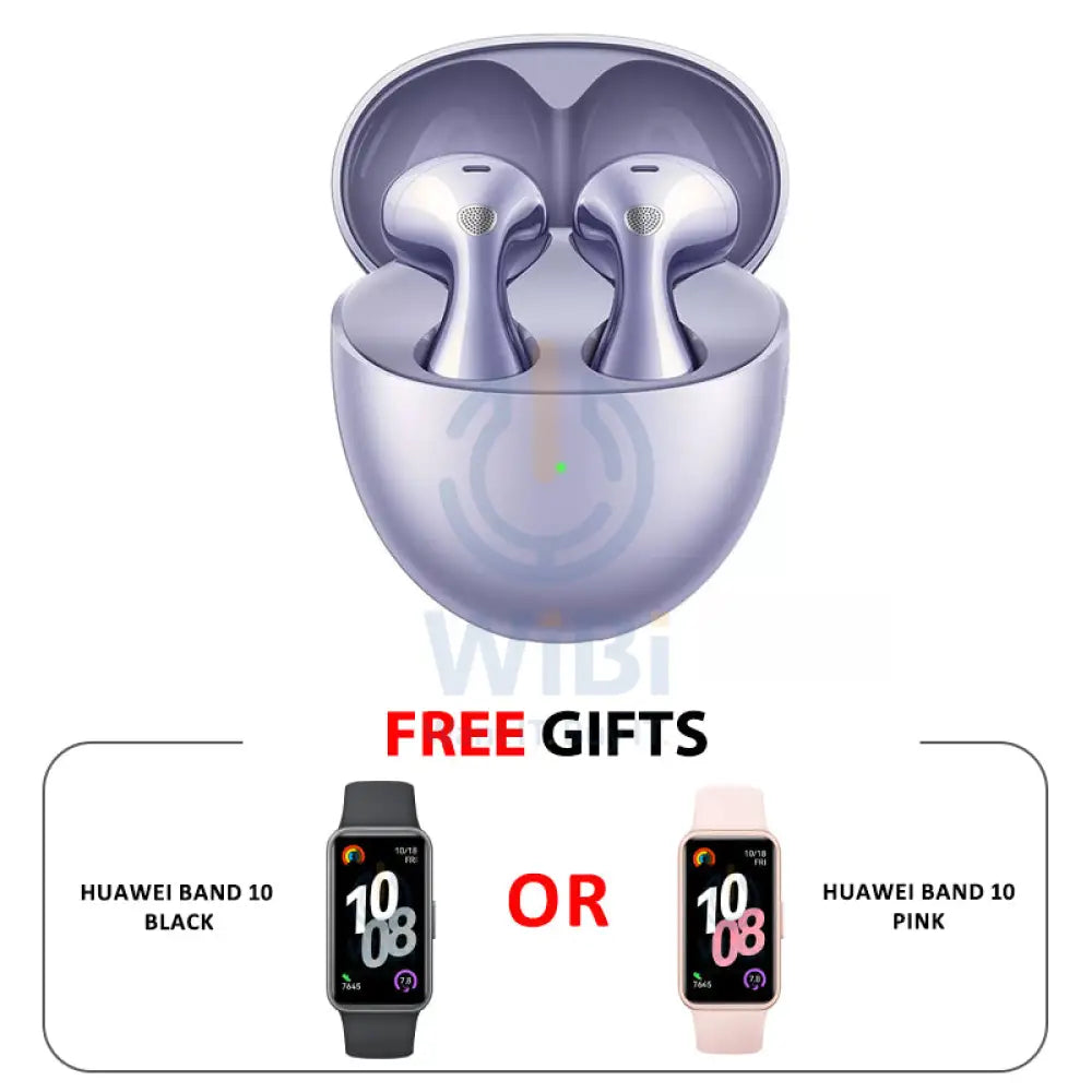 Huawei FreeBuds 6 Wireless Earbuds - Bluetooth 5.2 / USB-C / Purple Accessories > Audio > Headphones