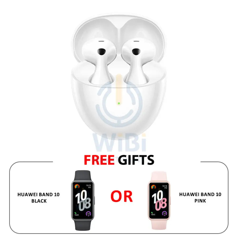 Huawei FreeBuds 6 Wireless Earbuds - Bluetooth 5.2 / USB-C / White Accessories > Audio > Headphones