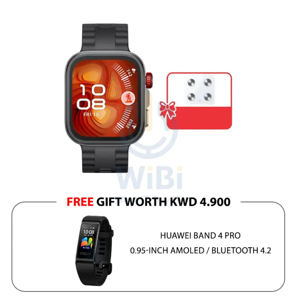 Huawei Watch Fit 4 Pro - 1.82 inch AMOLED / Bluetooth 5.2 / Black Smart Watches