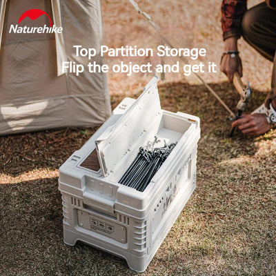 Naturehike Ling Yue S PP Folding Storage Box - Light Beige (25L + 5L)