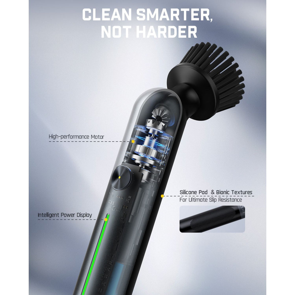 Fanttik G9 Pro Cordless Spin Scrubber - Black