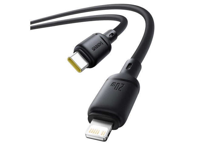 Baseus Silky Series Fast Charging Cable - USB-C / Lightning / 20W / 2 Meter / Cluster Black