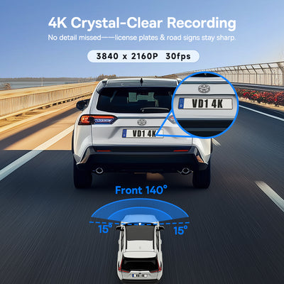 Baseus PrimeTrip VD1 Pro Dash Cam 4K Super Capacitor Version - Cosmic Black