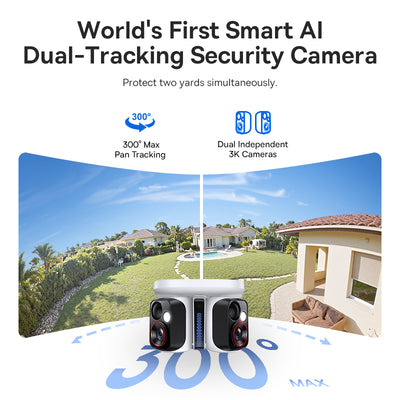 Baseus Security X1 Pro Outdoor Dual Camera 3K - White