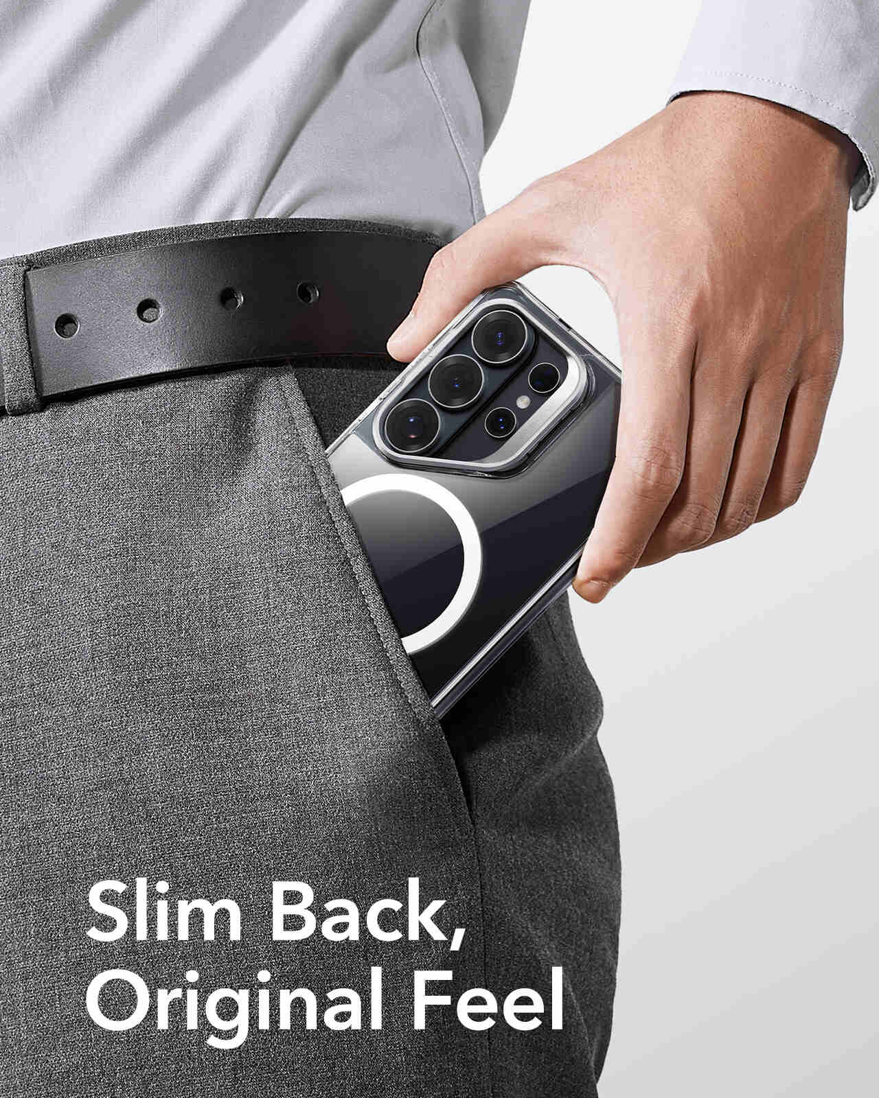 ESR Classic Hybrid Stash Stand Case For Samsung Galaxy S26 Ultra - Clear