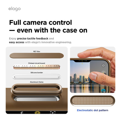 Elago iPhone 17 Pro Magnetic Silicone Case (Camera Control Key Included) - Brown