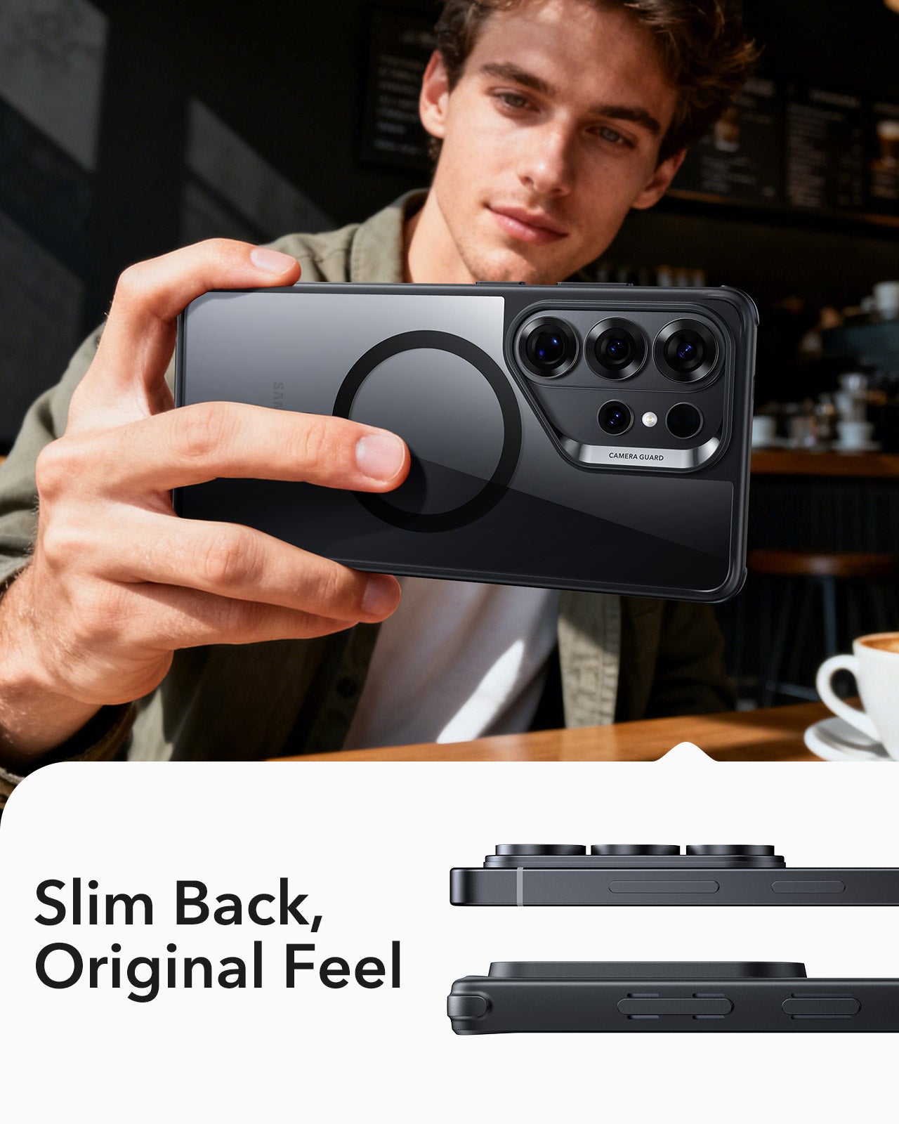 ESR Classic Hybrid Case For Samsung Galaxy S26 Ultra - Clear Black