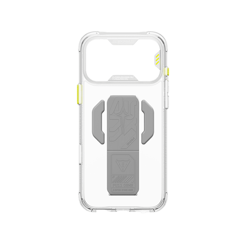SkinArma Helio CE MagSafe Case With Grip Stand for iPhone 18 Pro - Clear