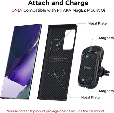 Pitaka Magez Case For Samsung Galaxy Note 20 Ultra - Karbon - Black/Grey Twill