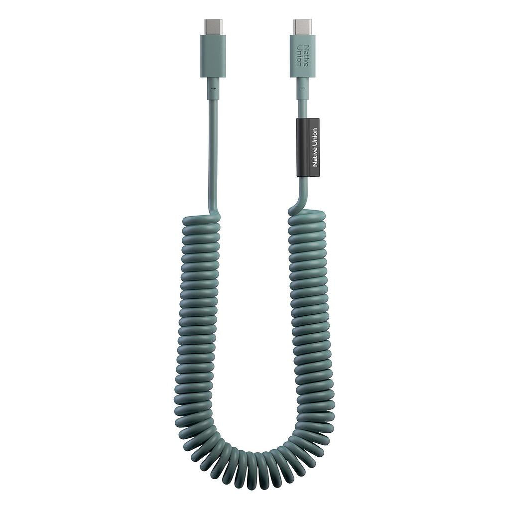 Native Union POP XL USB-C to USB-C Cable - 2.4 Meter / 60W / Slate Green