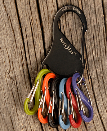 NiteIze KeyRack - S-Biner® - Black/Plastic S-Biners®