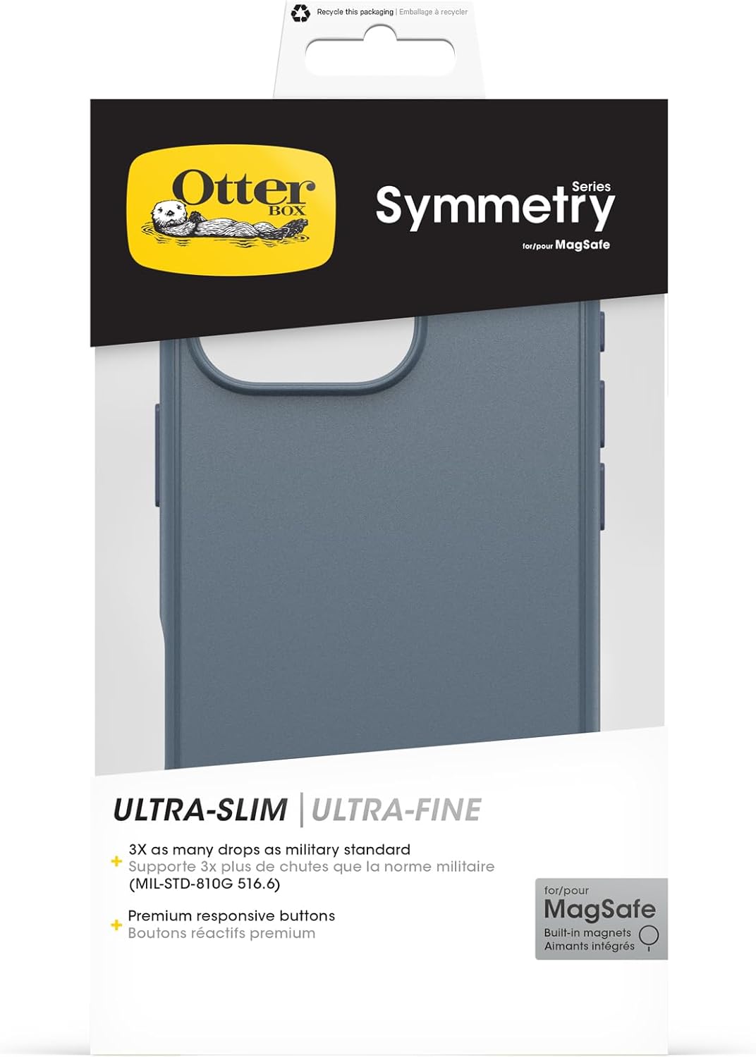 Otterbox ايفون برو ماكس ماج سيف حافظة أزرق