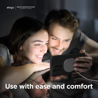 Elago Iphone 13 Pro Max / Iphone 12 Pro Max Magsafe Soft Silicone Case - Black