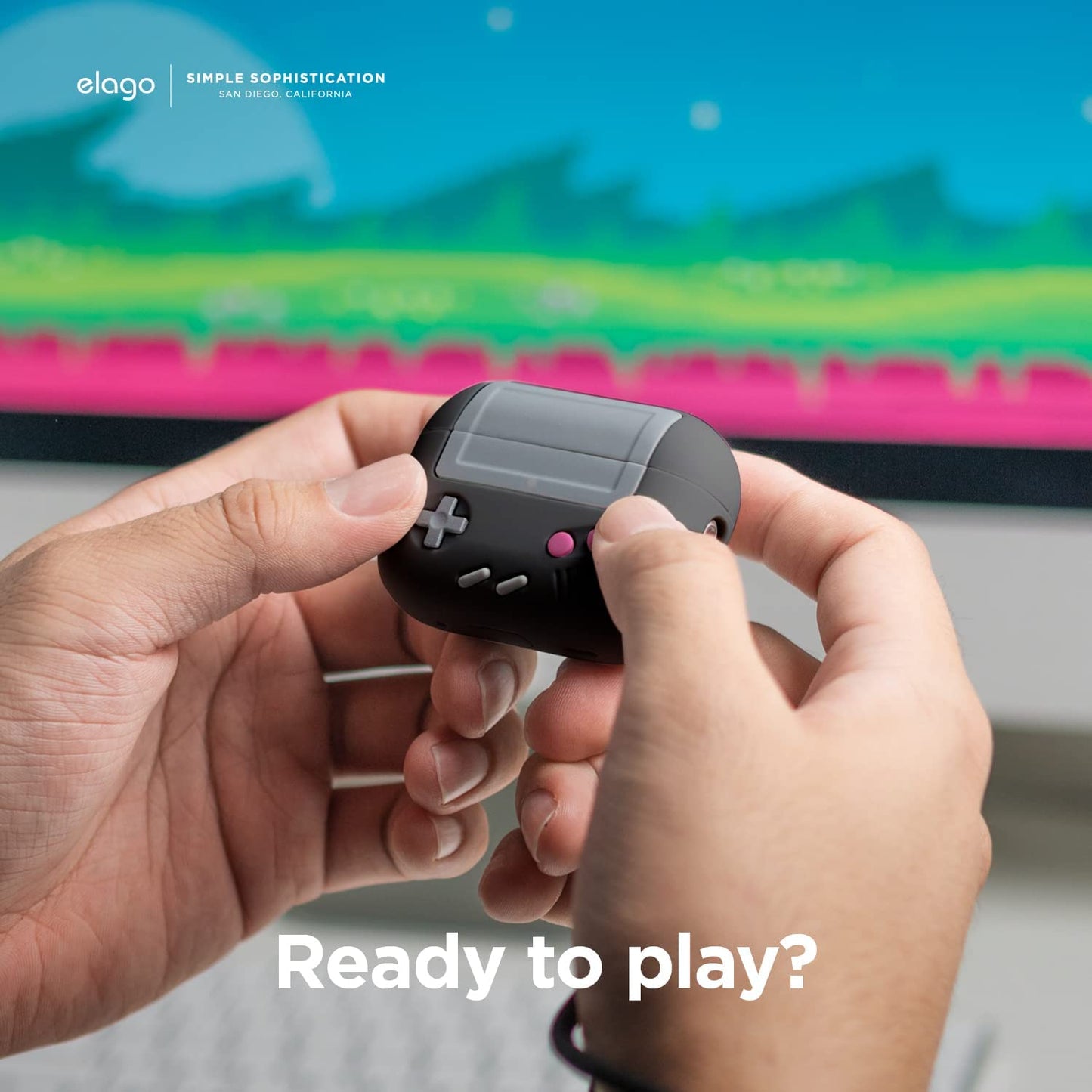 إلاجو ايربودز برو حافظة 2 حافظة مع أساور - أسود اكسسوارات > هواتف تابلت