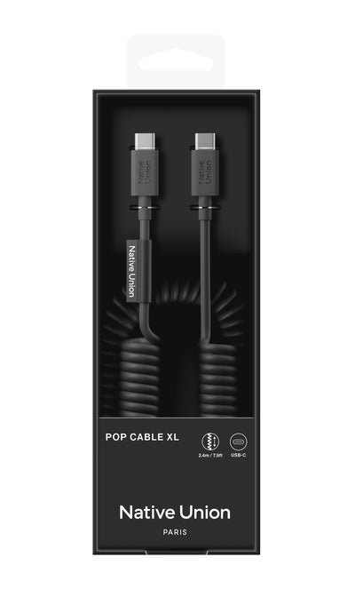 POP USB-C to USB-C Cable - 2.4 Meter / 60W / Black
